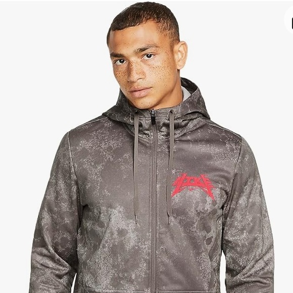 Nike Men’s Black Therma-Fit Story Pack Full Zip Training Hoodie Cave Stone XXL - Picture 15 of 16